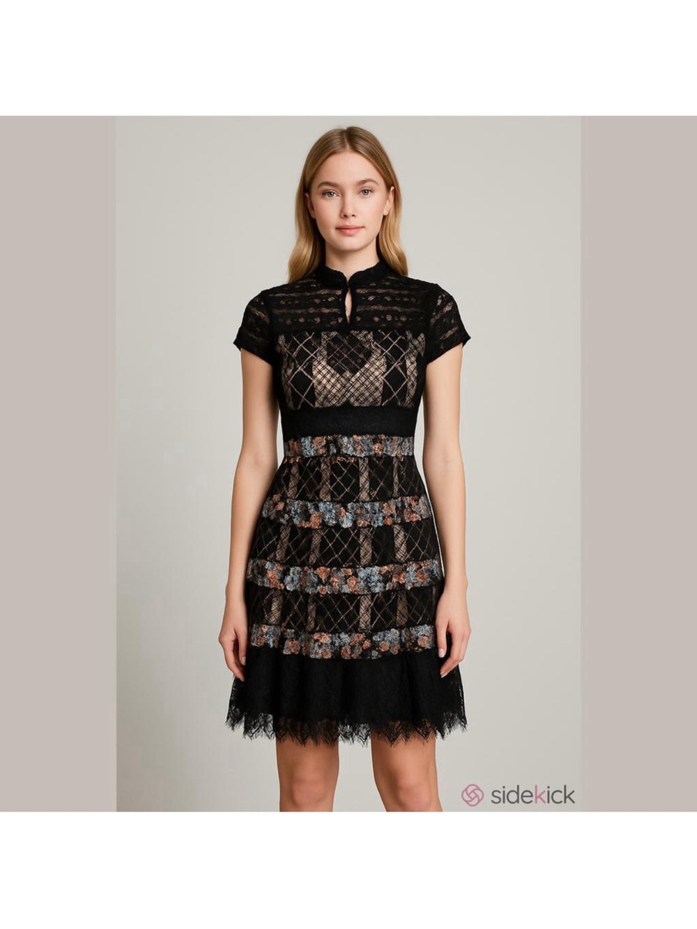 Foxiedox Black Lace Dress Size Small